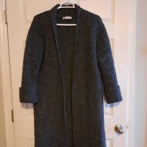Zara Chunky Maxi Cardigan Duster